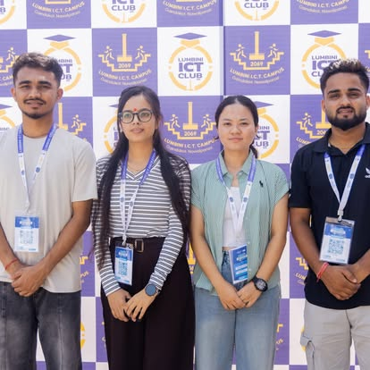 Students at the ICT club