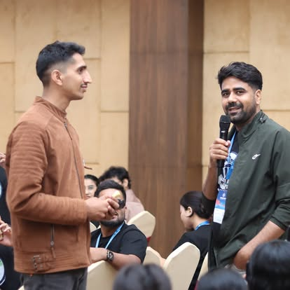 Students speaking at a campus session